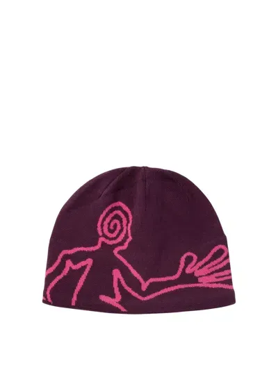 Hiking Patrol Knit Beanie In Purple