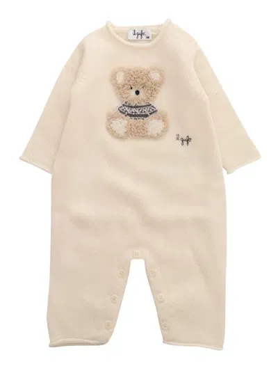 Il Gufo Kids' Onesie In White