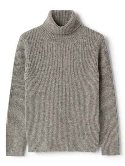 Il Gufo Kids' Roll-neck Jumper In Grey