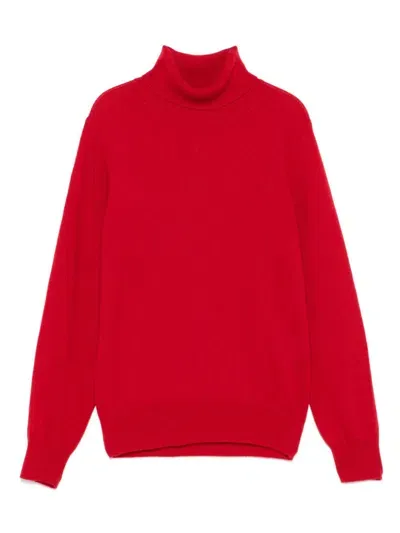 Il Gufo Kids' Virgin Wool Sweater In Red