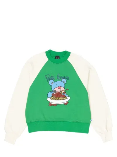 Inbetweeners Kids'  Pasta Lovers Sweatshirt In Green