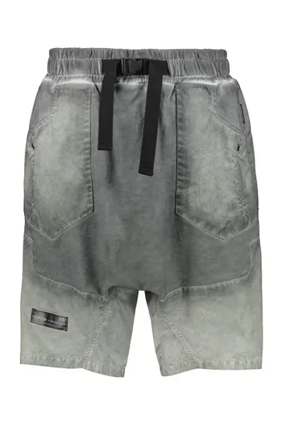 Iso.poetism Cotton Bermuda Shorts In Gray