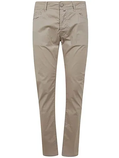 Jacob Cohen Bard Slim Fit Five Pockets Denim Clothing In Brown