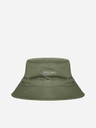 Jacquemus Le Bob Gadjo Cotton Hat In Green