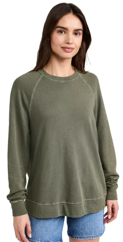 James Perse French Terry Relaxed Sweatshirt Trooper Pigment