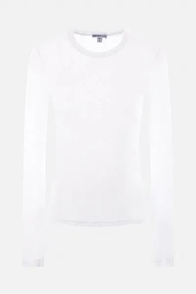 James Perse Crewneck Cotton T-shirt In White