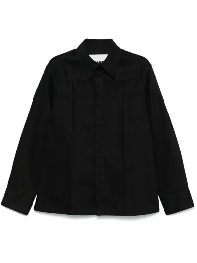 Jil Sander Denim Cotton Shirt In Black