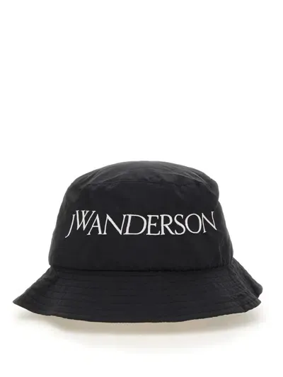 Jw Anderson Bucket Hat In Black