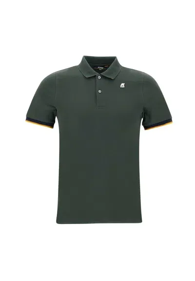 K-way Vincent Cotton Polo Shirt Polo Shirt In Green