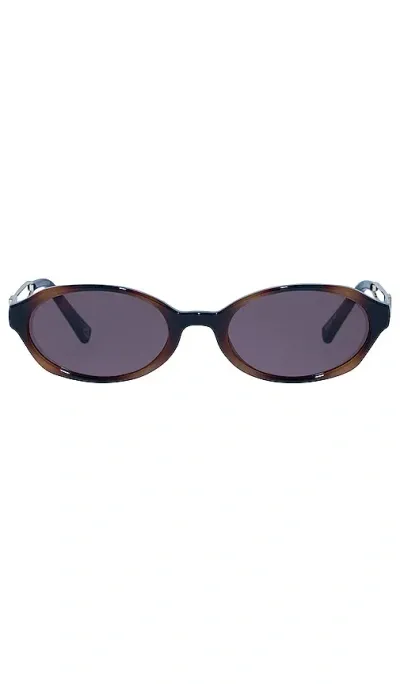 Le Specs Lunita In Tort & Smokey Brown Mono