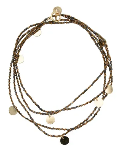 Le Tricot Perugia Necklace In Brown