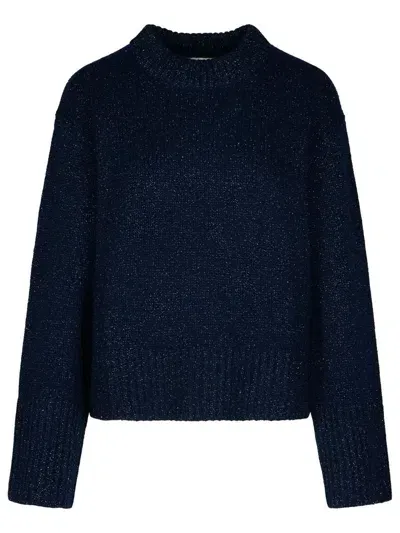 Lisa Yang 'sony' Navy Cashmere Sweater Woman In Blue