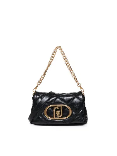 Liu •jo Quilted Shoulder Bag In Black