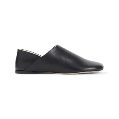 Loewe Toy Leather Slippers In Black