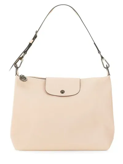 Longchamp "le Pliage Xtra" Medium Shoulder Bag In Beige