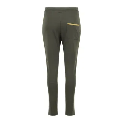 Madison Maison ™ Army Green W/ Gold Stripe Sweatpants