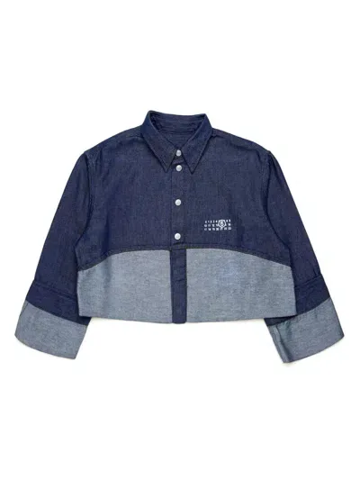 Maison Margiela Kids'  Shirts Blue