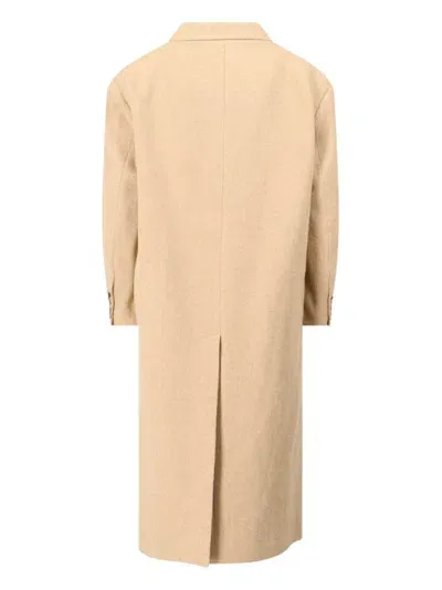 Marant Etoile Double-breasted Coat In Beige