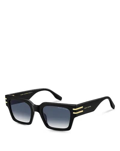 Marc Jacobs Rectangle Sunglasses, 60mm In Black/gray