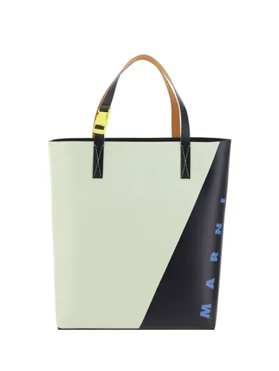 Marni Handbag In Shell/black