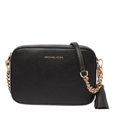 Michael Michael Kors Logo Camera Bag In Black