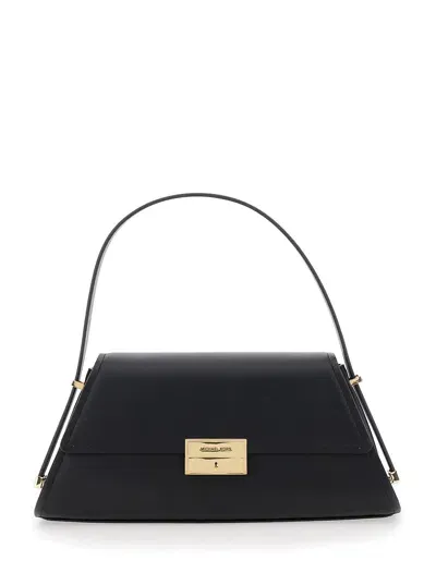 Michael Michael Kors Md Conv Shldr In Black