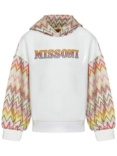 Missoni Kids Sweatshirt In White