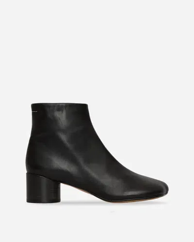 Mm6 Maison Margiela Anatomic Ankle Boots In Black