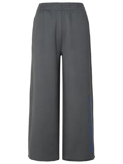 Mm6 Maison Margiela Gray Cotton Pants In Red