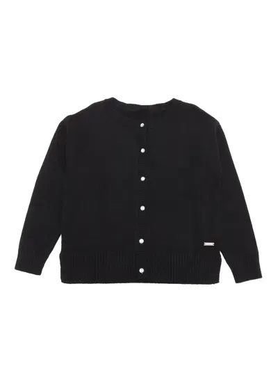 Monnalisa Kids' Cardigan In Black