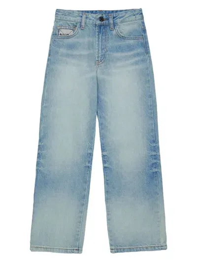 N°21 Kids' Jeans With Logo In Blue