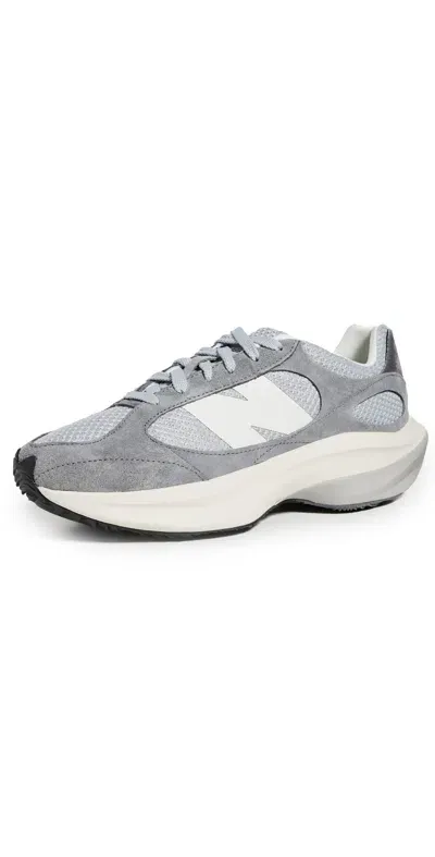 New Balance Mens Wrpd Logo-embroidered Suede And Mesh Low-top Trainers Harbor Grey In Gray