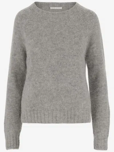 Oliver Lattughi Wool Blend Sweater In Light Grey