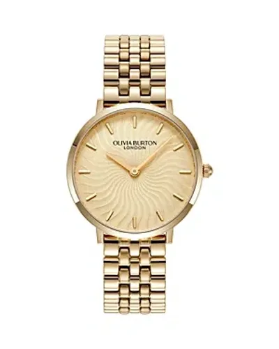 Olivia Burton Women's Radiant Sun Gold-tone Stainless Steel Watch 35mm