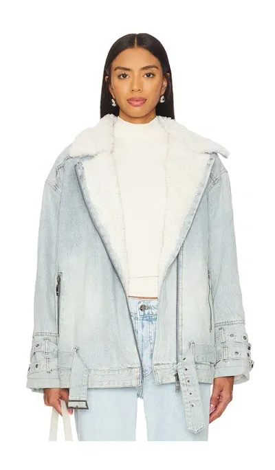 One Teaspoon Aviator Jacket In Salty Dog