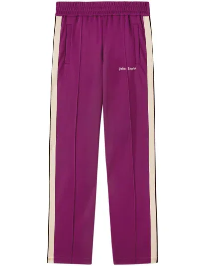 Palm Angels Trousers In Purple Of