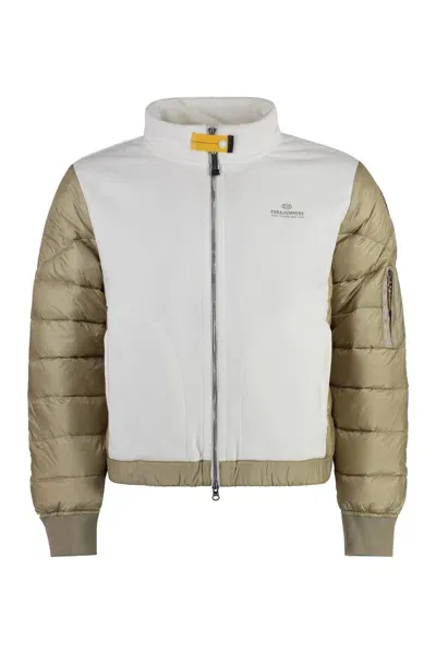 Parajumpers Cotton Full-zip Sweatshirt In White