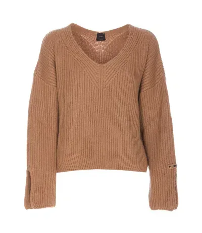 Pinko Sweaters In Beige - Light Brown