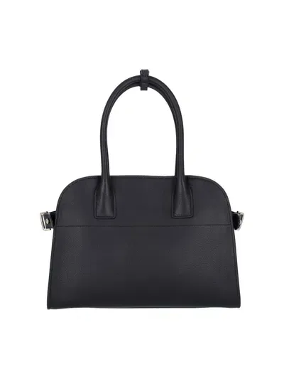 Prada Logo Medium Tote Bag In Black