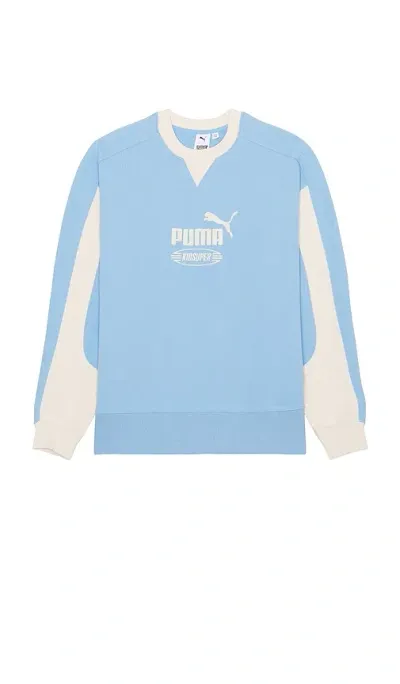 Puma X Kidsuper Crew-neck Sweatshirt In Blue