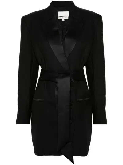 Racil Nan Tuxedo Dress In Black/black