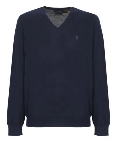 Ralph Lauren Sweater With Pony Logo In Blue