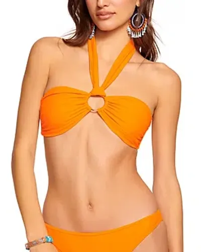 Ramy Brook Marie Halter Bikini Top In Apricot