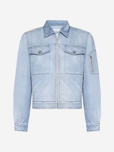 Random Identities Jacket In Light Blue