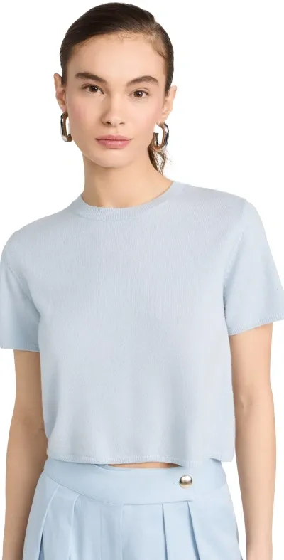 Sablyn Charleston Cashmere Short Sleeve Sweater Whisper