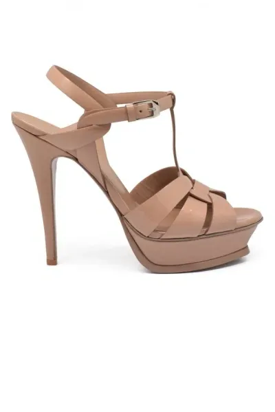 Saint Laurent Women Tribute Sandals In Pink