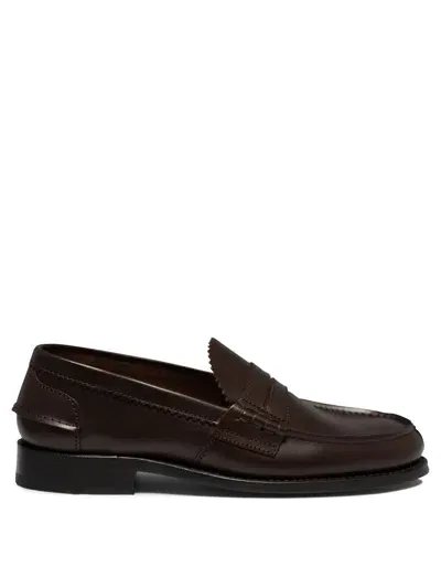 Saxone Of Scotland "arran" Loafers In Brown