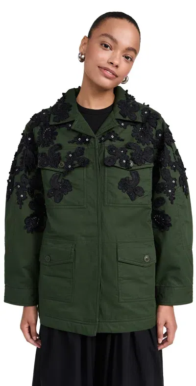 Sea Sabine Embroidery Jacket Forest