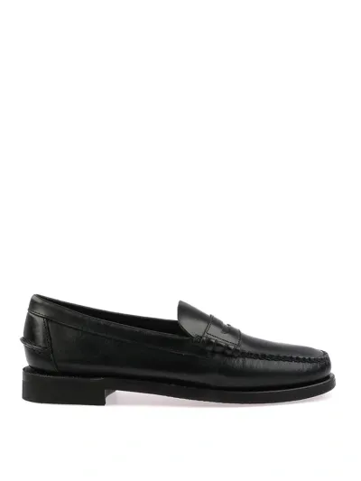 Sebago Classic Dan Waxy In Black