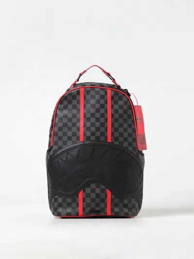 Sprayground Shark Print Canvas Backpack In Black